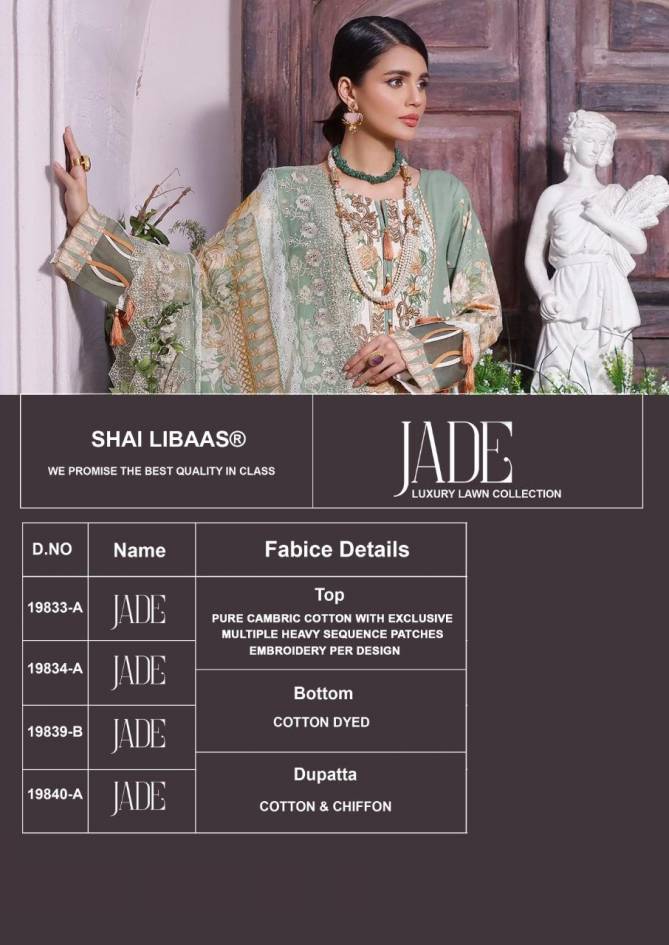 Shai Libaas Jade Fancy Ethnic Wear Luxury Lawn Cotton Pakistani Salwar Suits Collection
